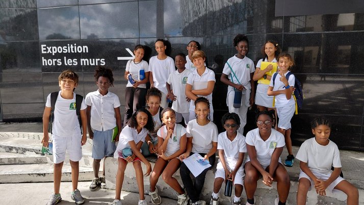 Élèves de l'ASA Guadeloupe en sortie au Mémorial ACTe
